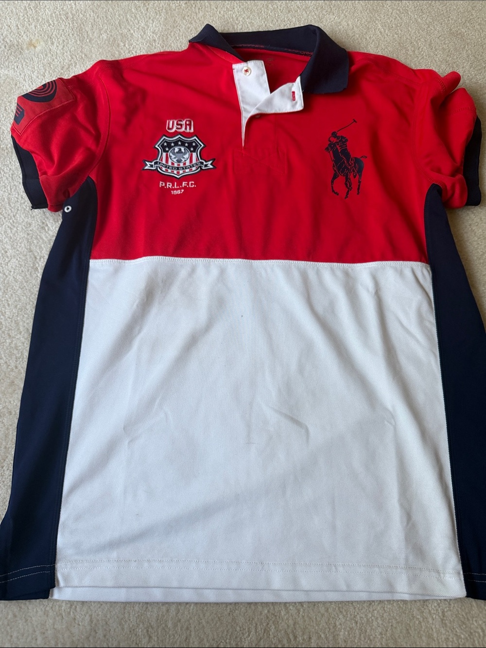 Polo by Ralph Lauren Red, White & Blue Polo